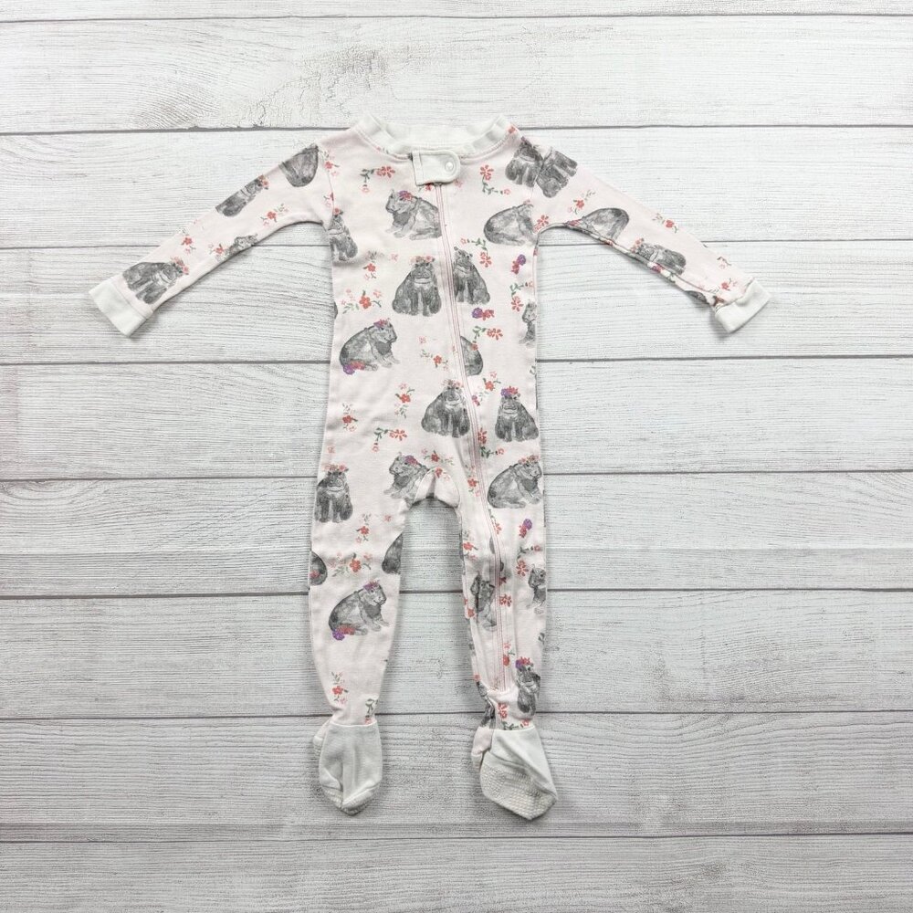 Burt’s Bees Baby Organic Cotton Hippo Print Pajamas